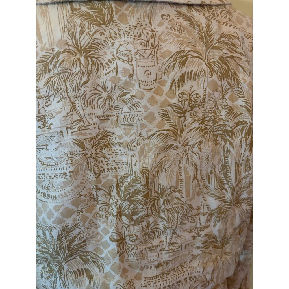LILLY PULITZER Abralynn 100% Linen Shirtdress Sand Bar Palm Beach Paradise 12 - Picture 9 of 15